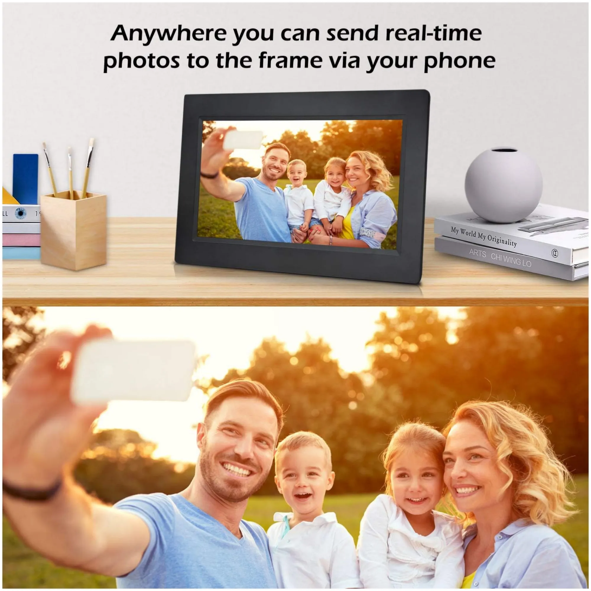 10 Inch Wireless HD Digital Photo and Video Frame Display Q-L230