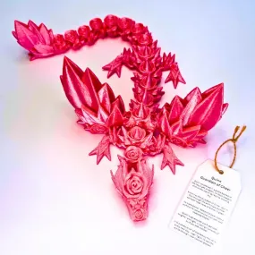 13 Inch Metallic Neon Pink Rosewing Dragon Fidget