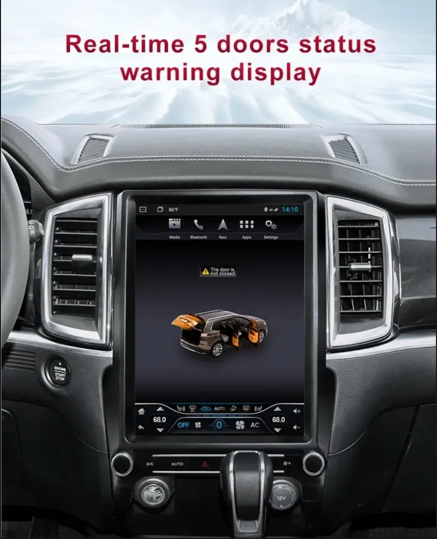 13in For Ford Everest, Ranger& Raptor Car Multimedia Player with Tesla Touch Screen ( 2015-2022) - ( FREE WORLD WIDE SHIPPING )