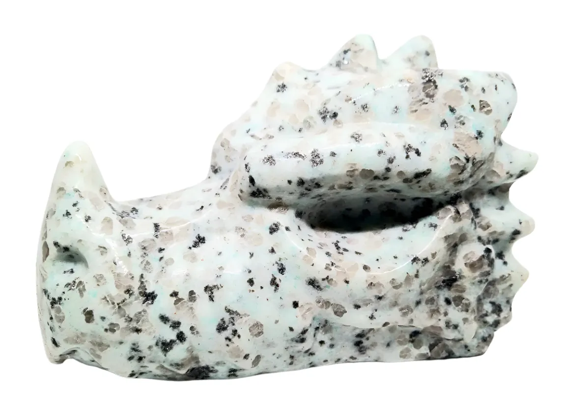 2.1lbs Kiwi Jasper Crystal Dragon Head