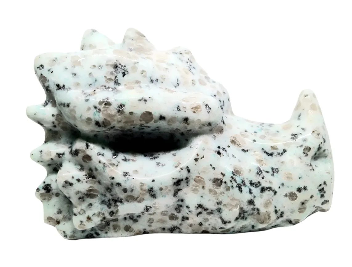 2.1lbs Kiwi Jasper Crystal Dragon Head