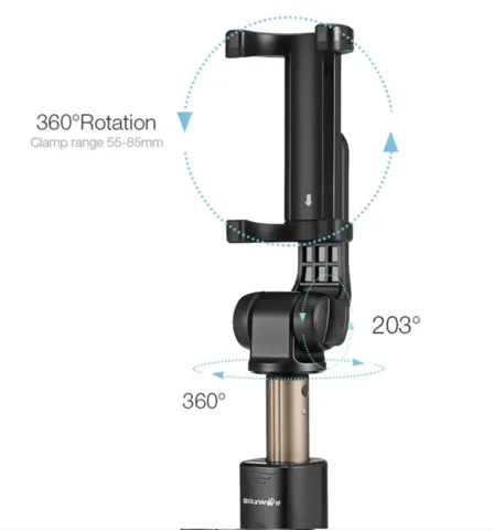 3-in-1 Selfie Stick & Tripod With Bluetooth Remote