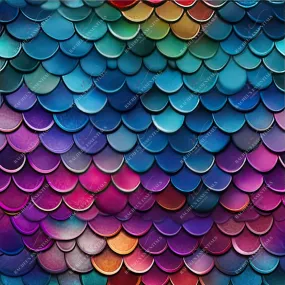 3d mermaid 2 - vinyl wrap seamless 12/23