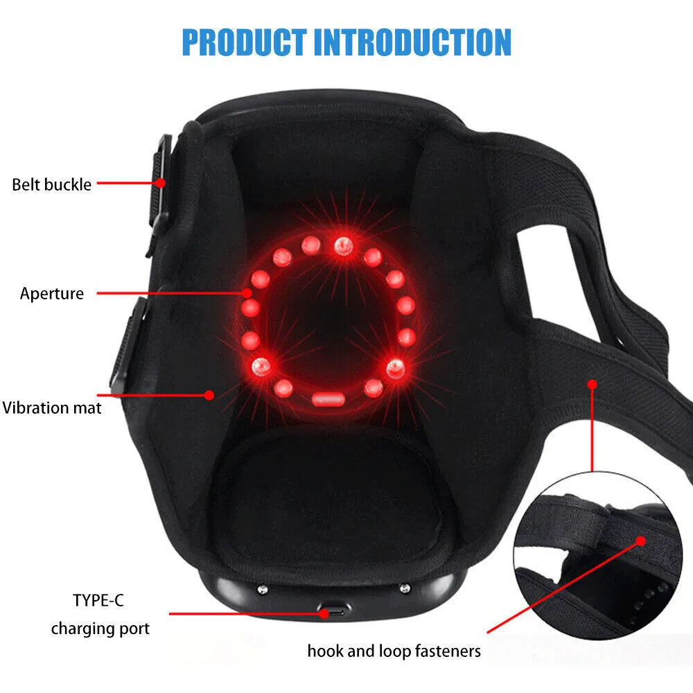 Ultimate 4-in-1 Smart Knee Massager with Soothing Heat, Infrared Relief, and Laser Therapy for Enhanced Comfort and Recovery