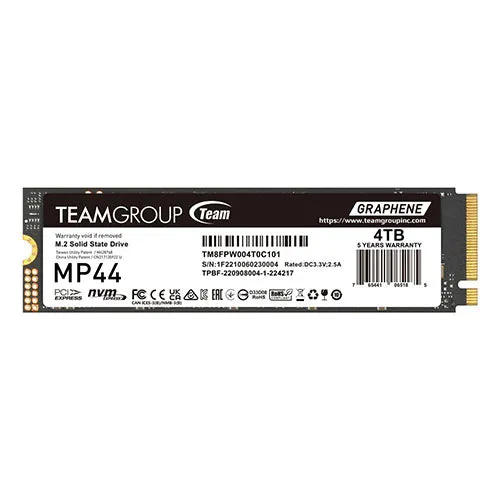 4TB TeamGroup MP44 PCIe 4.0 NVMe M.2 SSD
