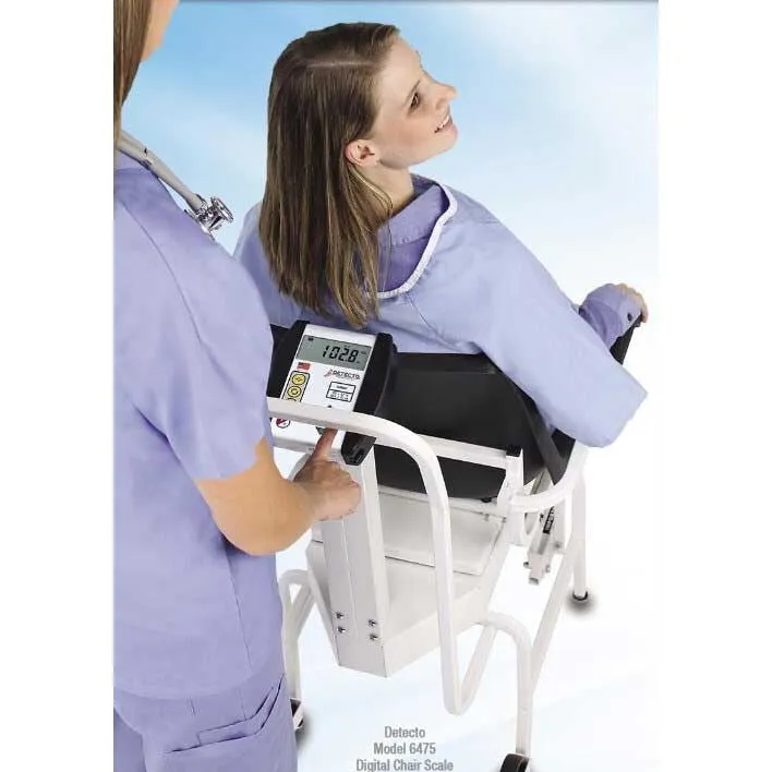 6475 Detecto -	Medical Chair Scale, Digital, 400 lb Capacity