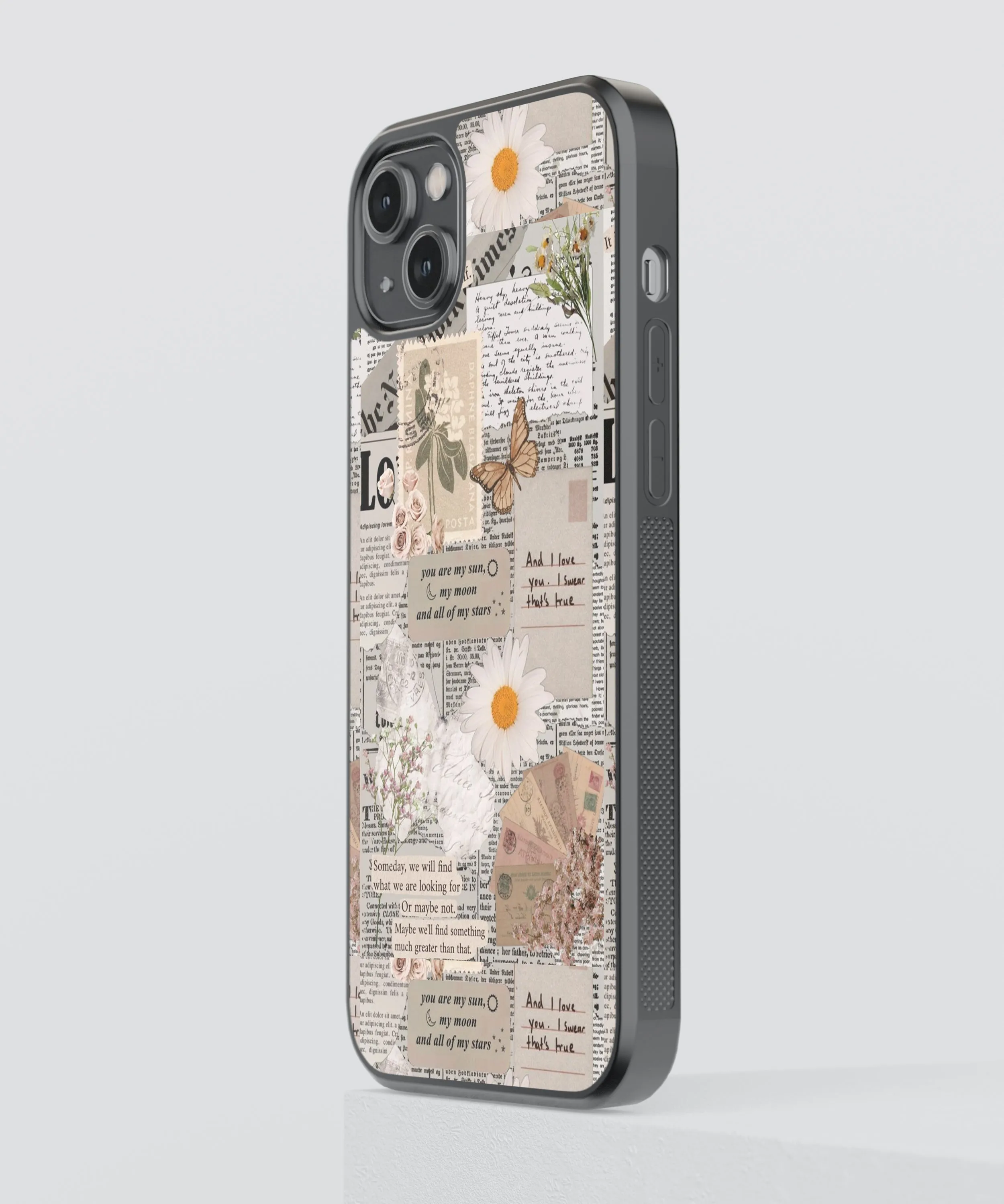 Aesthetic Affirmations Vintage Glass Phone Case Cover