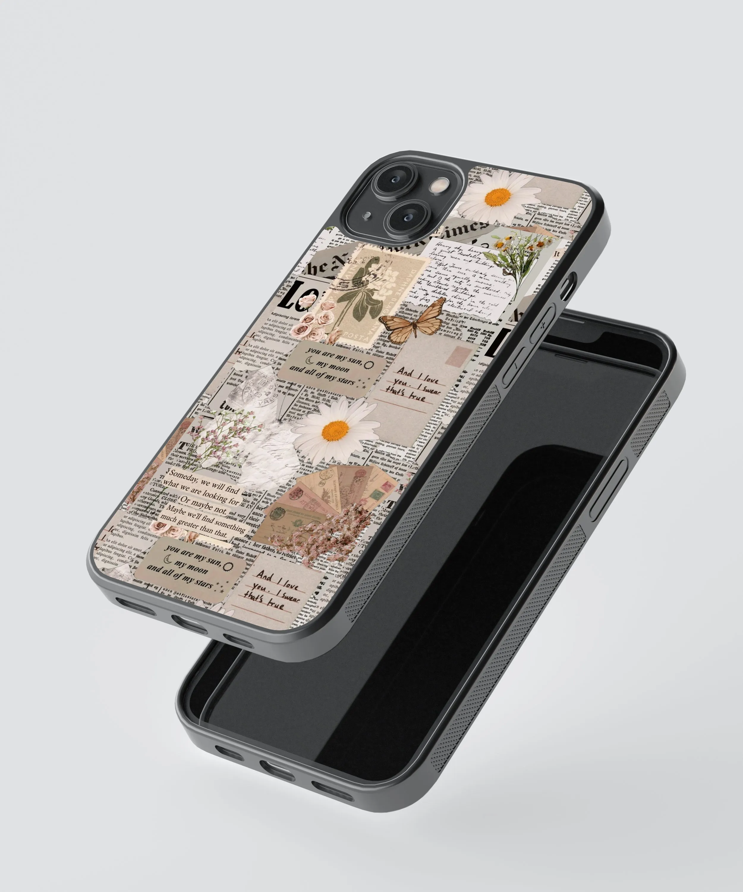 Aesthetic Affirmations Vintage Glass Phone Case Cover