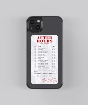 After Hours Guest Check Spotify Glass Phone Case Cover