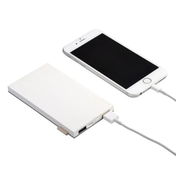 AMS-ITPB-426 - NKER - 4000 MAh Flat Power Bank with Dual USB Output