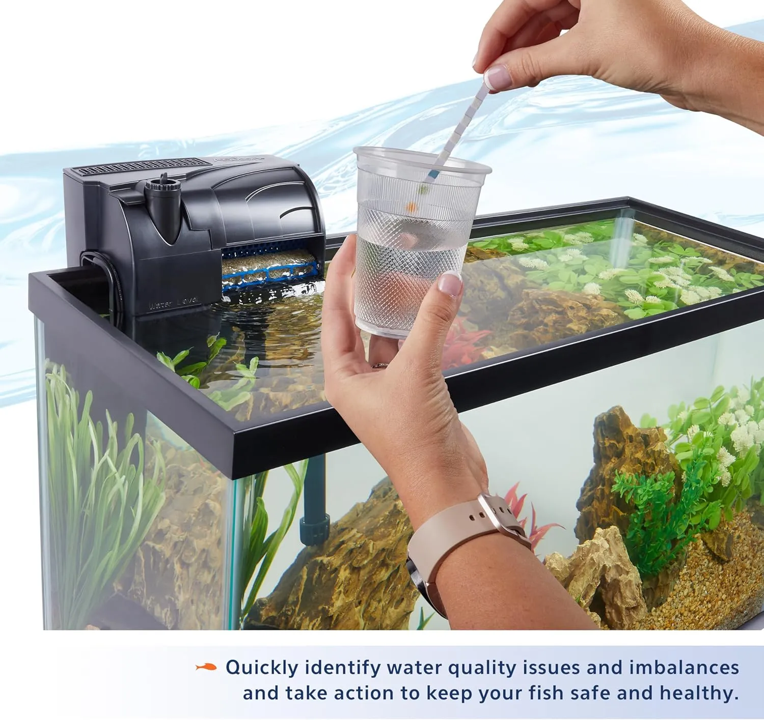 Aqueon 7-in-1 Aquarium Test Strips 50 Count
