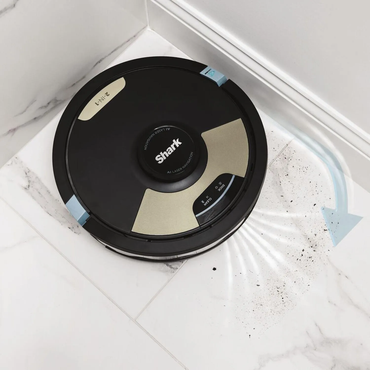 Aspiradora Robot con sistema de autovaciado - Shark Matrix Plus 2 en 1, Negro RV2610WAMX