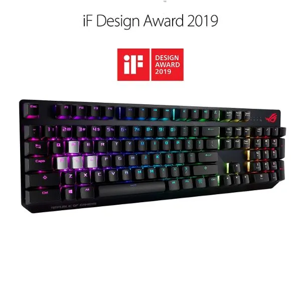ASUS ROG Strix Scope RGB Mechanical Gaming Keyboard with Cherry MX Red Switches