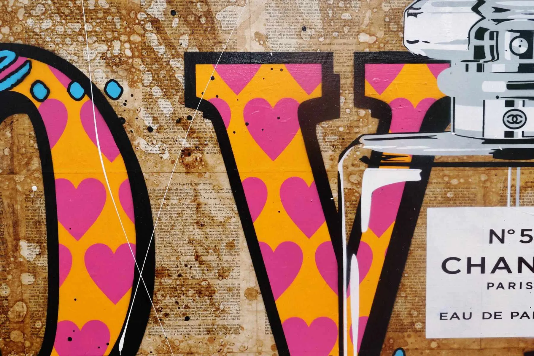At First Sight 160cm x 160cm Urban Pop Book Club Painting (SOLD)