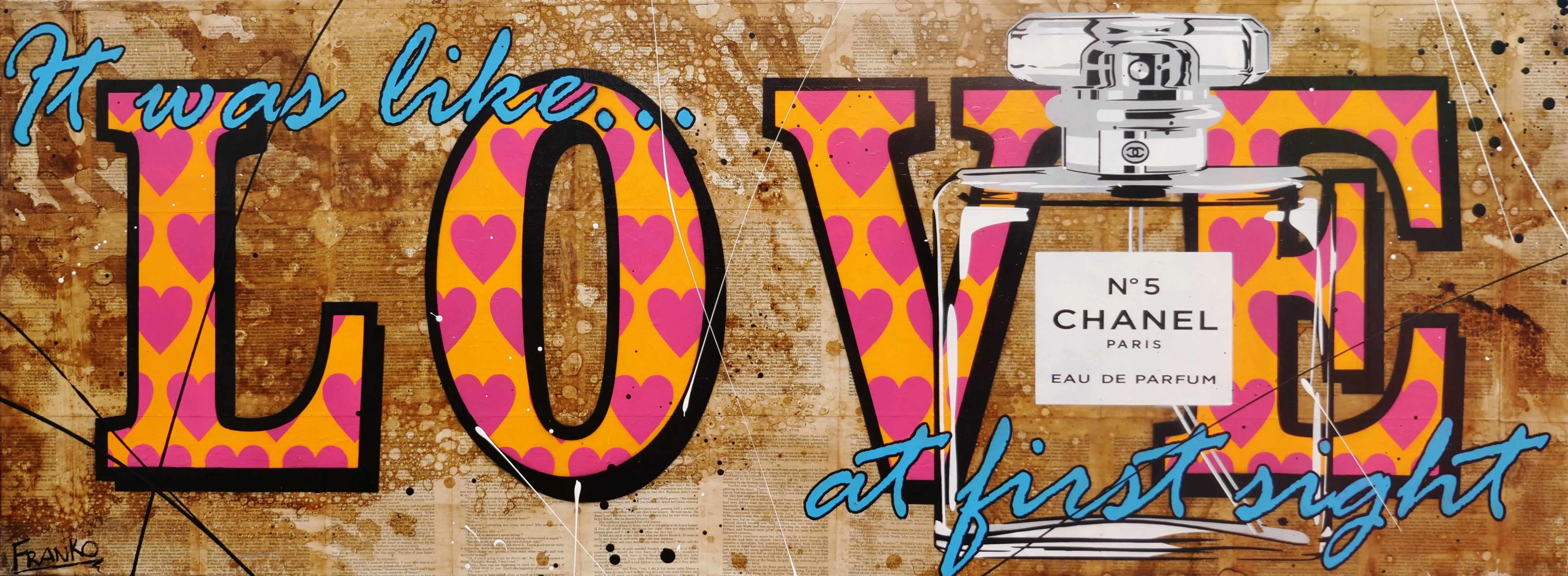 At First Sight 160cm x 160cm Urban Pop Book Club Painting (SOLD)