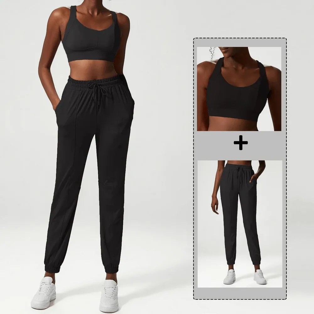 Athletic Clothing Set for Womens in Three Tones - SF2090