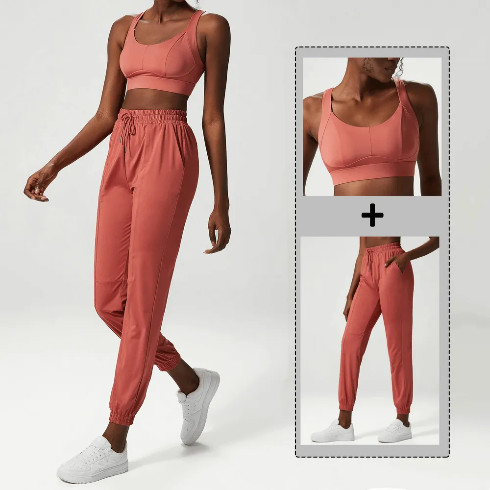 Athletic Clothing Set for Womens in Three Tones - SF2090