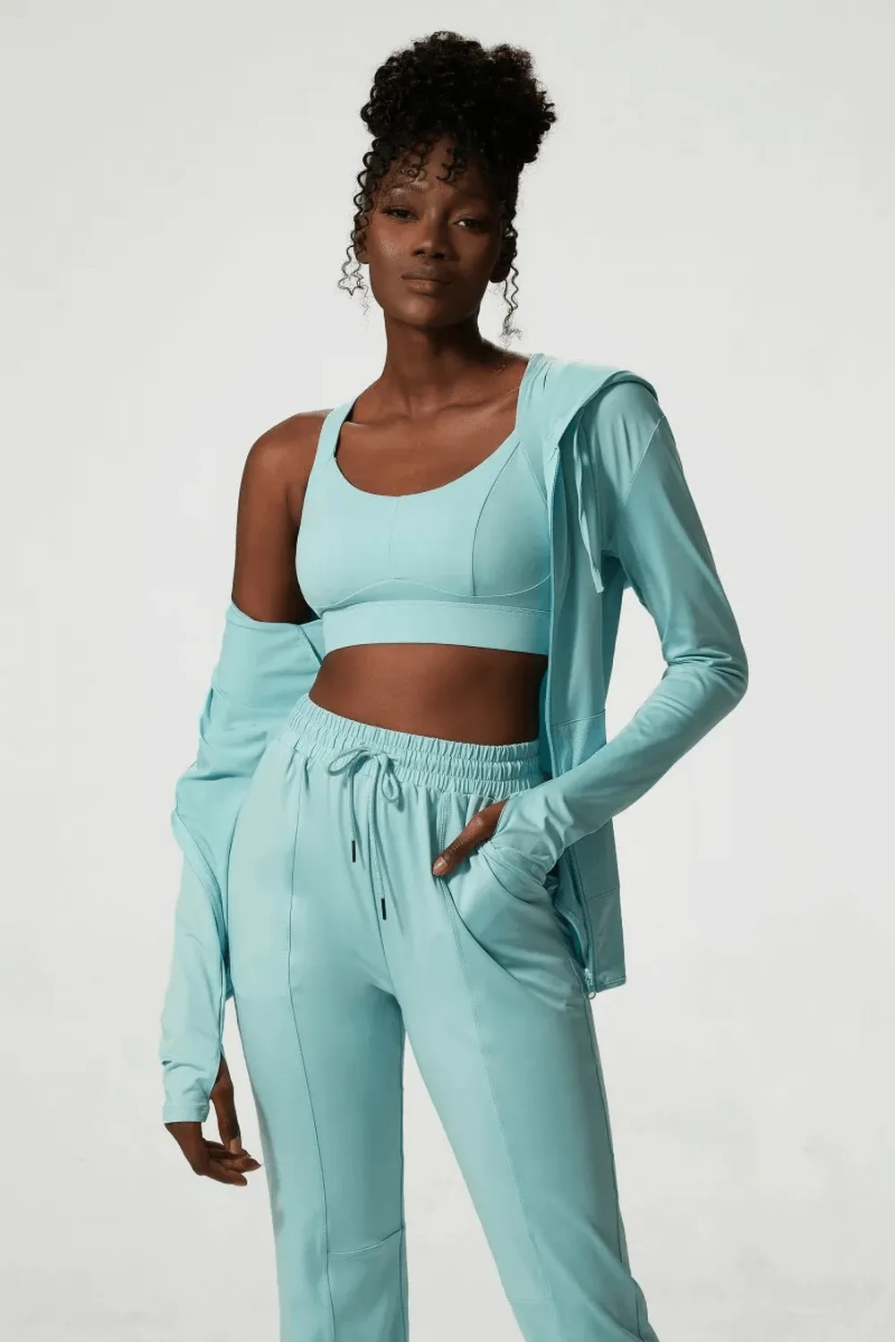 Athletic Clothing Set for Womens in Three Tones - SF2090