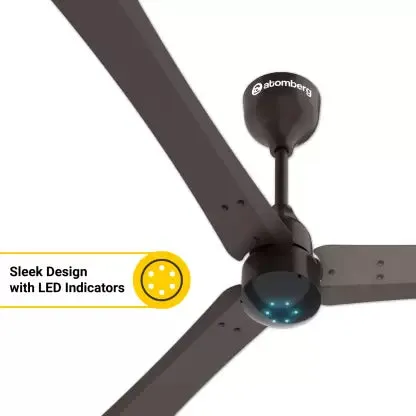 Atomberg Renesa  Ceiling Fan 5 Star 1400 mm BLDC Motor with Remote 3 Blade Ceiling Fan  (Earth Brown, Pack of 1)