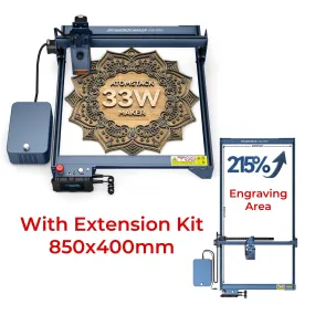 AtomStack A30 X30 S30 Pro 160w Laser Engraving Machine With F60 Air Assist Kit Extension Kit 850*400MM Large Area 33w Engraver