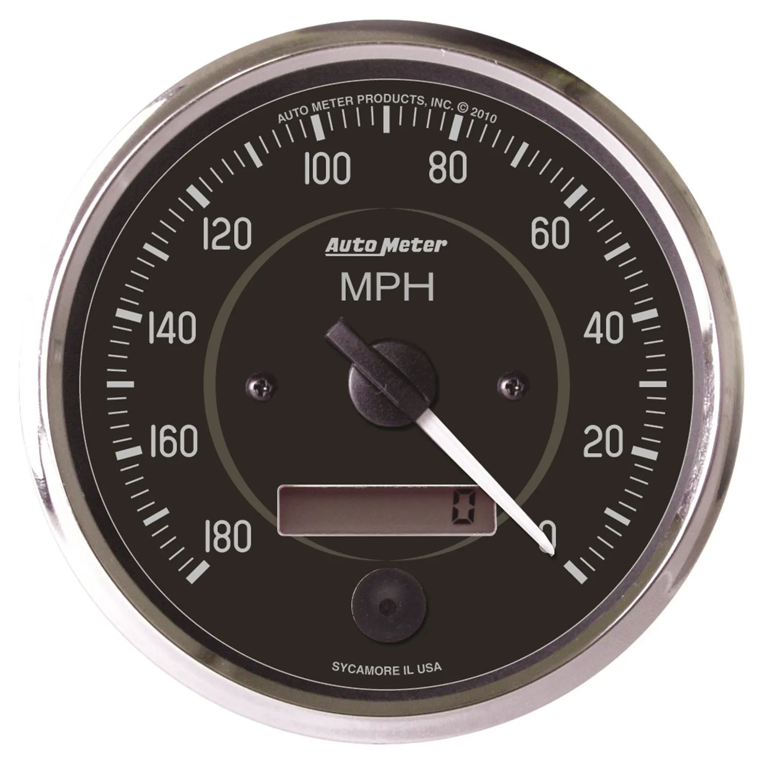 AutoMeter 201013 GAUGE; SPEEDOMETER; 4in.; 180MPH; ELEC. PROGRAM. (REVERSE ROTATION); COBRA