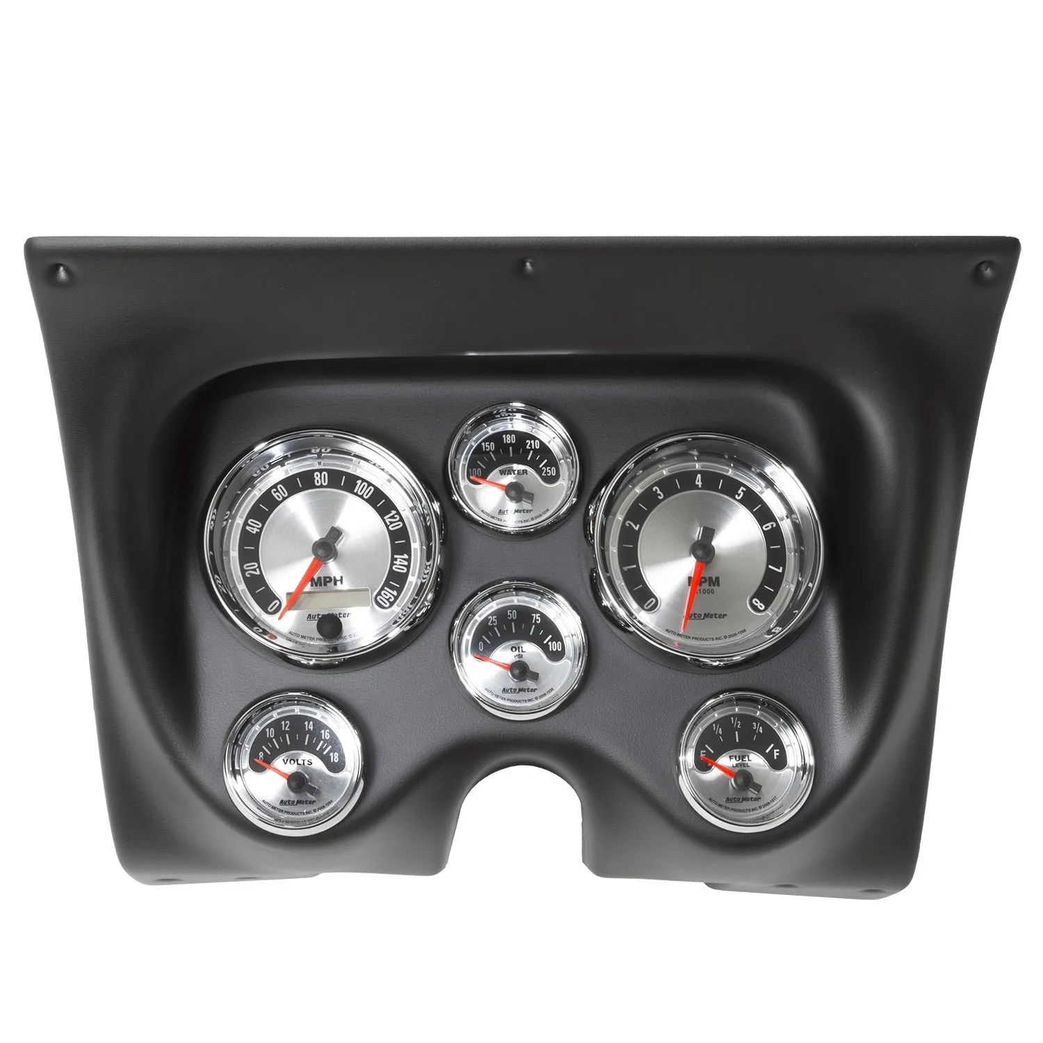 AutoMeter 7020 DIRECT FIT DASH KIT; CAMARO/FIREBIRD 67-68; TACH/MPH/FUEL/OILP/WTMP/VOLT; AM