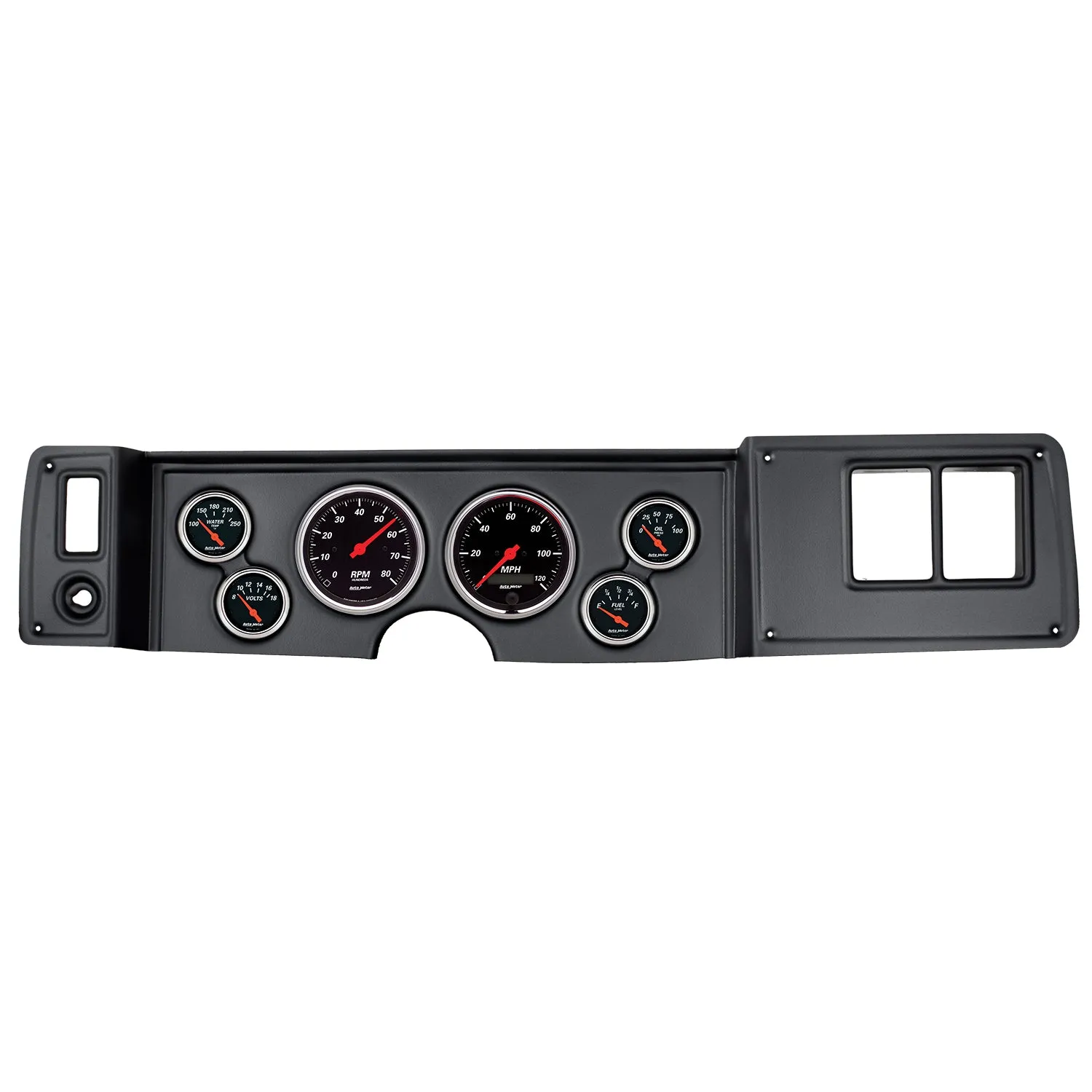 AutoMeter 7023-DB DIRECT FIT DASH KIT; CAMARO 79-81; TACH/MPH/FUEL/OILP/WTMP/VOLT; DESIGNER BLACK