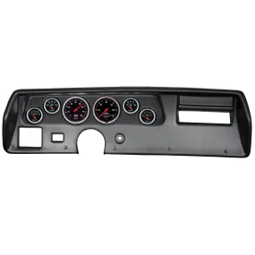 AutoMeter 7025-DB DIRECT FIT DASH KIT; CHEVELLESS/ELCAMINO/MONTE 70-72; RPM/MPH/FUEL/OILP/WTMP/BAT