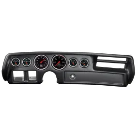 AutoMeter 7026-DB DIRECT FIT DASH KIT; CHEVELLE/ELCAMINO/MALIBU 70-72; RPM/MPH/FUEL/OILP/WTMP/VOLT