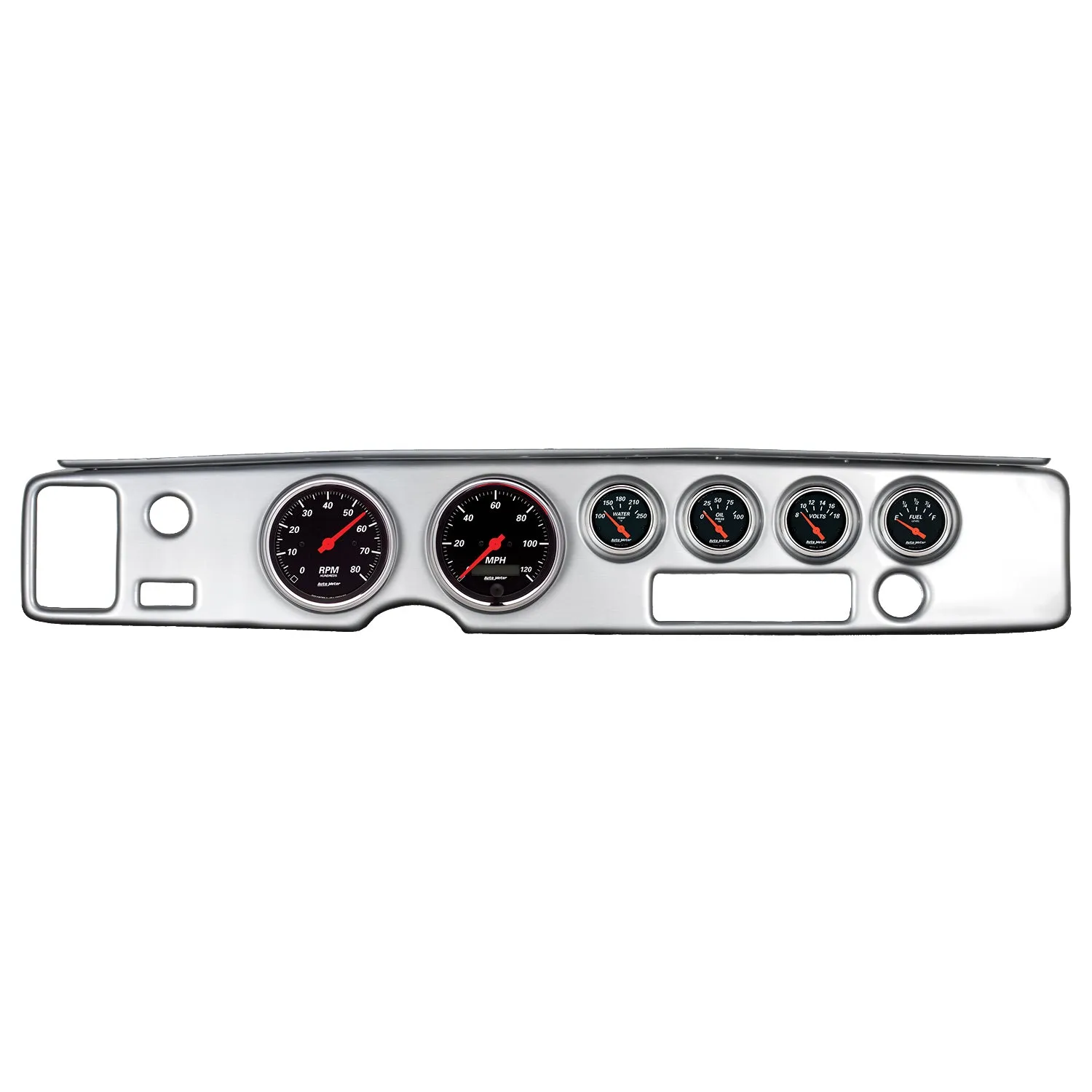 AutoMeter 7028-DB DIRECT FIT DASH KIT; FIREBIRD 70-81; TACH/MPH/FUEL/OILP/WTMP/VOLT; DESIGNER BLAC