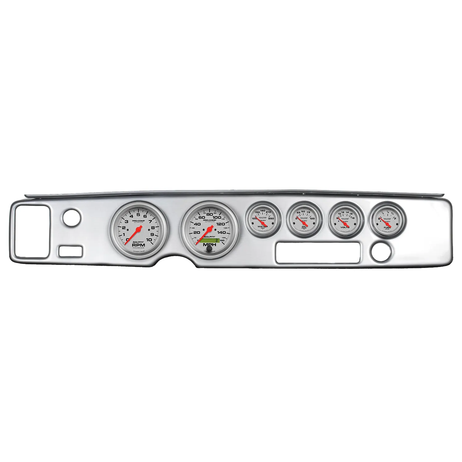 AutoMeter 7028-UL DIRECT FIT DASH KIT; FIREBIRD 70-81; TACH/MPH/FUEL/OILP/WTMP/VOLT; ULTRA-LITE