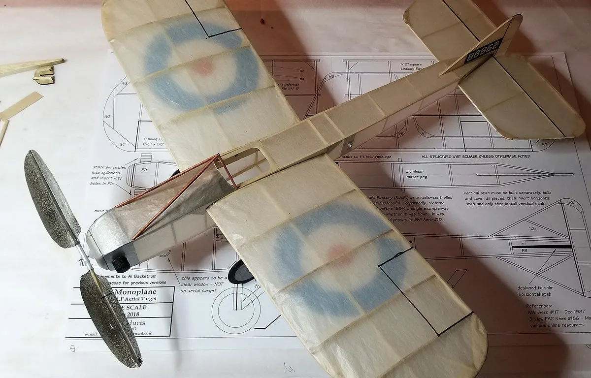 B.A.T. Monoplane Dime Scale Laser Cut Short Kit