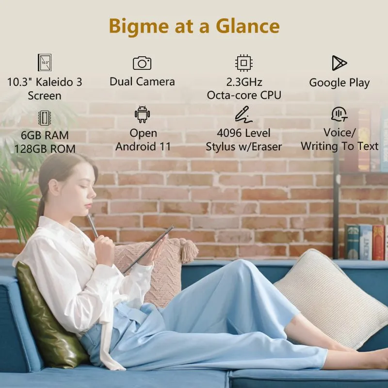 Bigme inkNote color  -Kaleido3 10.3'' E-reader with case and stylus