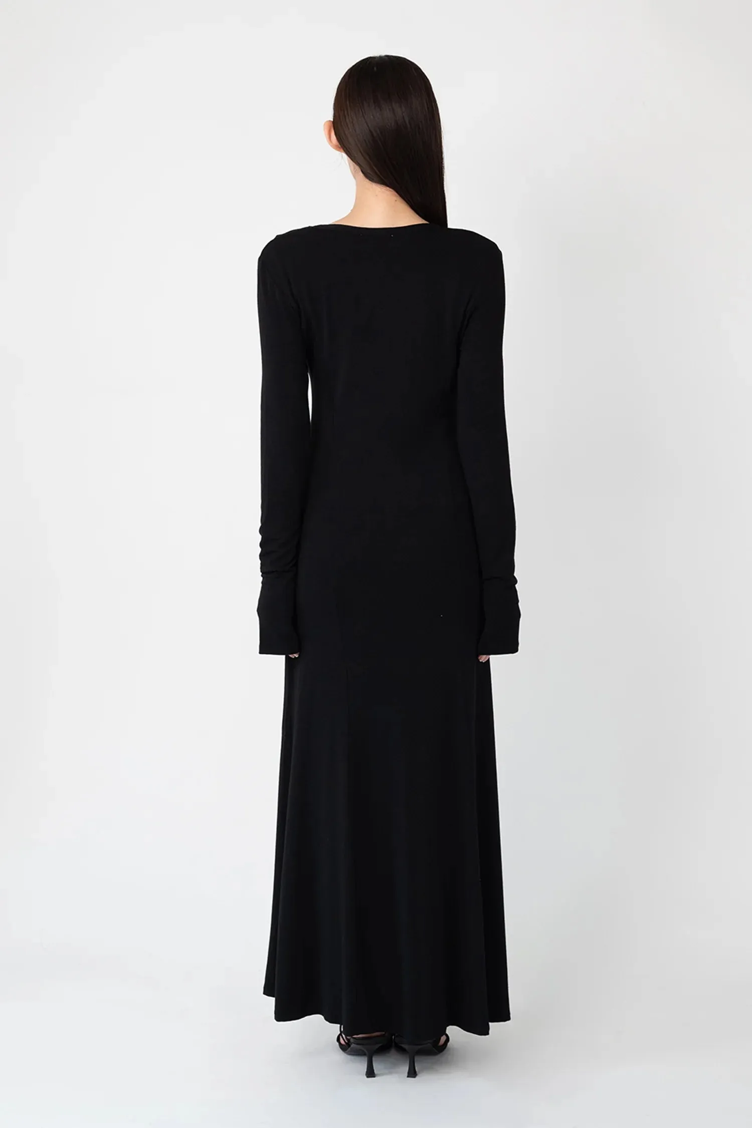 Black cardigan dress