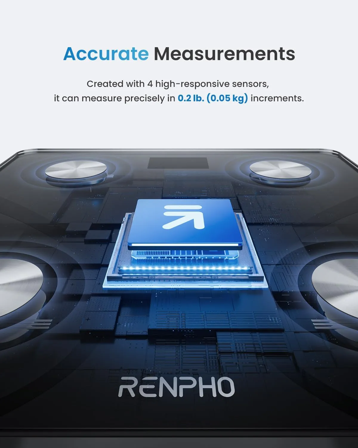 Bluetooth Body Fat Scale, Smart BMI Scale Digital Bathroom Weight Scale, Body Composition Analyzer with Smartphone App