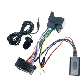 Car Aux Audio Cable Wireless Bluetooth Handsfree Microphone