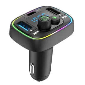 Car Fm Transmitter Bluetooth-compatible Hands-free Calling