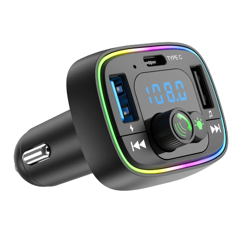 Car Fm Transmitter Bluetooth-compatible Hands-free Calling