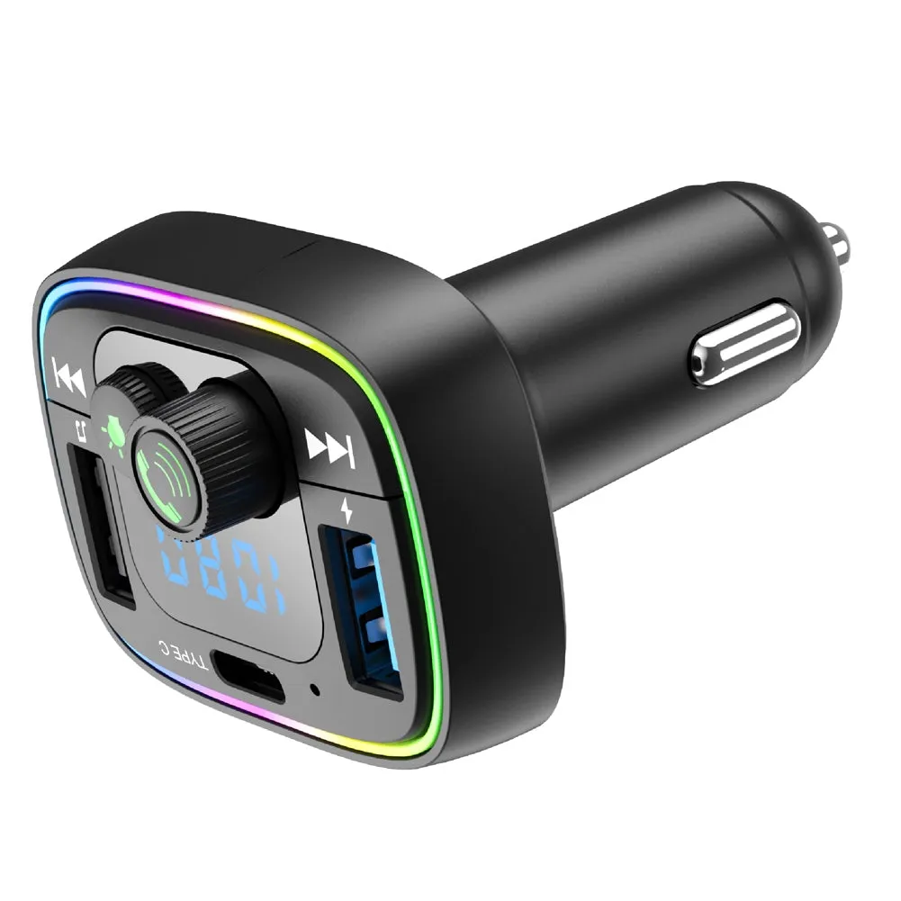Car Fm Transmitter Bluetooth-compatible Hands-free Calling