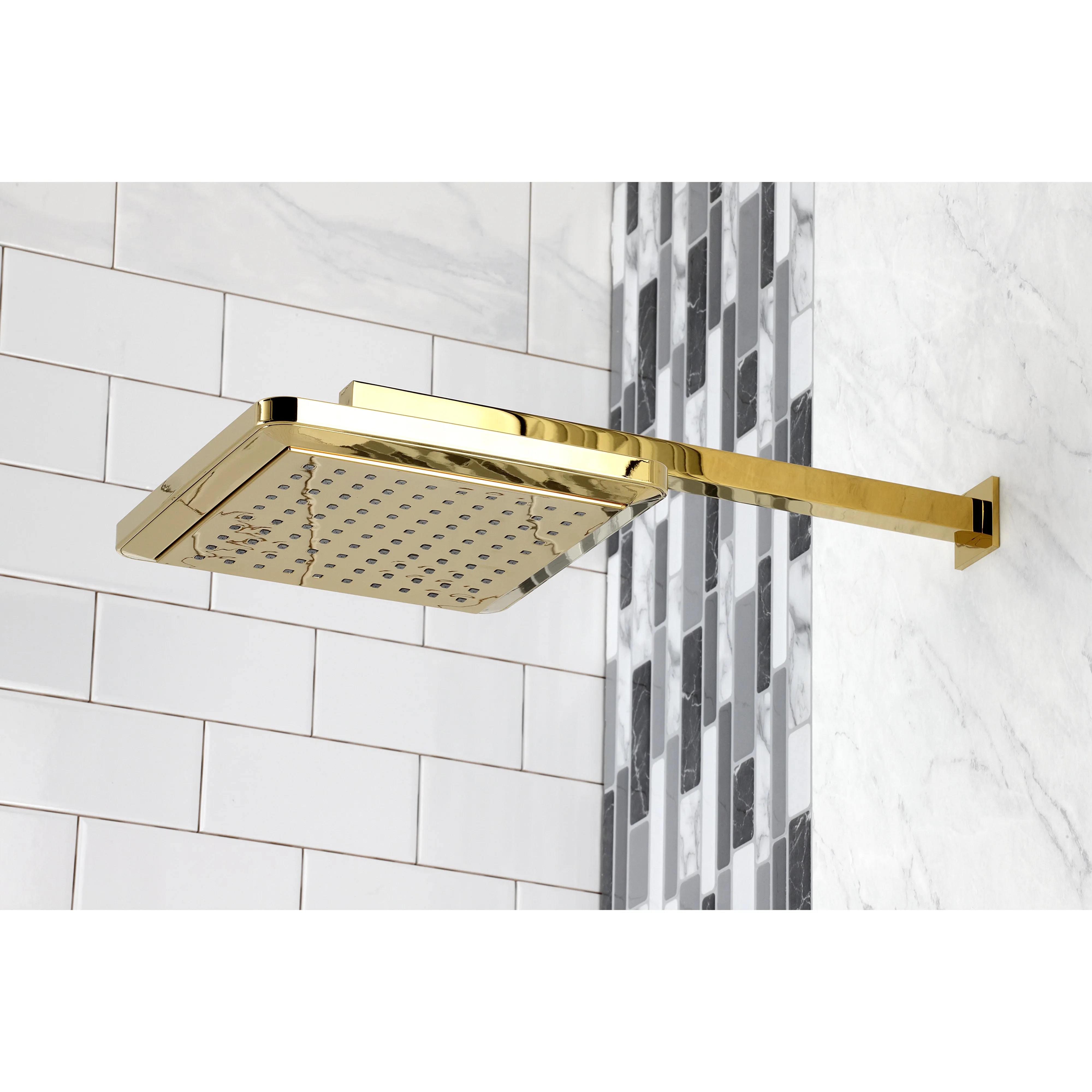 Claremont 9-5/8" Square Shower Head with Shower Arm
