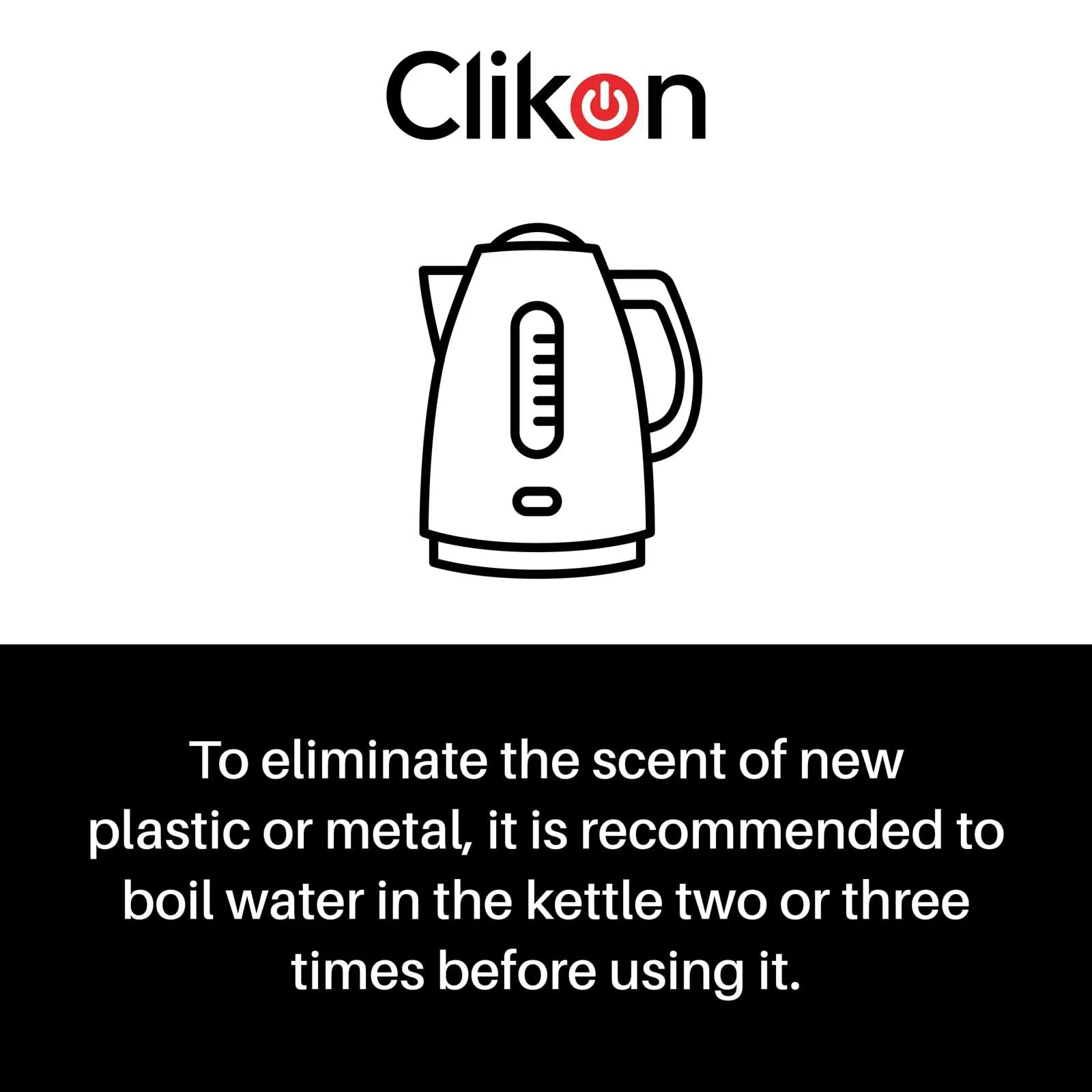 Clikon – 1.8 Liter Glass Body Electric Cordless Kettle with 360° Swivel Base, Power Cord Storage, Auto Cut-off Function, LED Indicator, 1500 Watts, 2 Years Warranty, Clear - CK5138