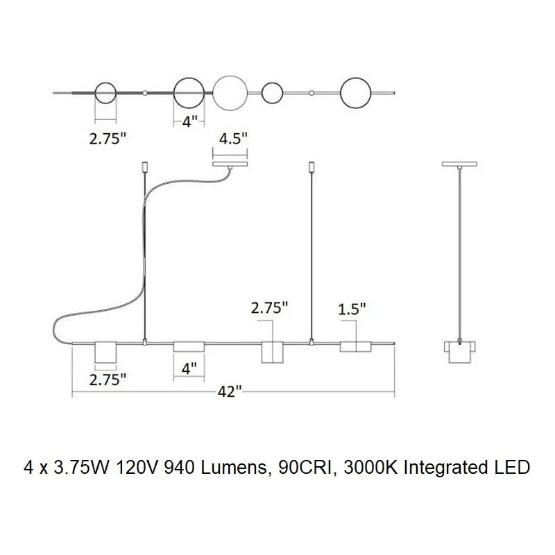 Counterpoint™ LED Linear Pendant Light