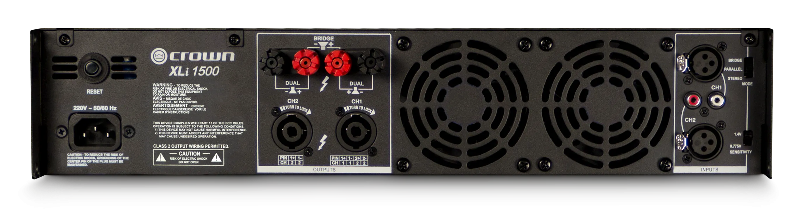Crown XLI 1500 450W 2-Channel Power Amplifier