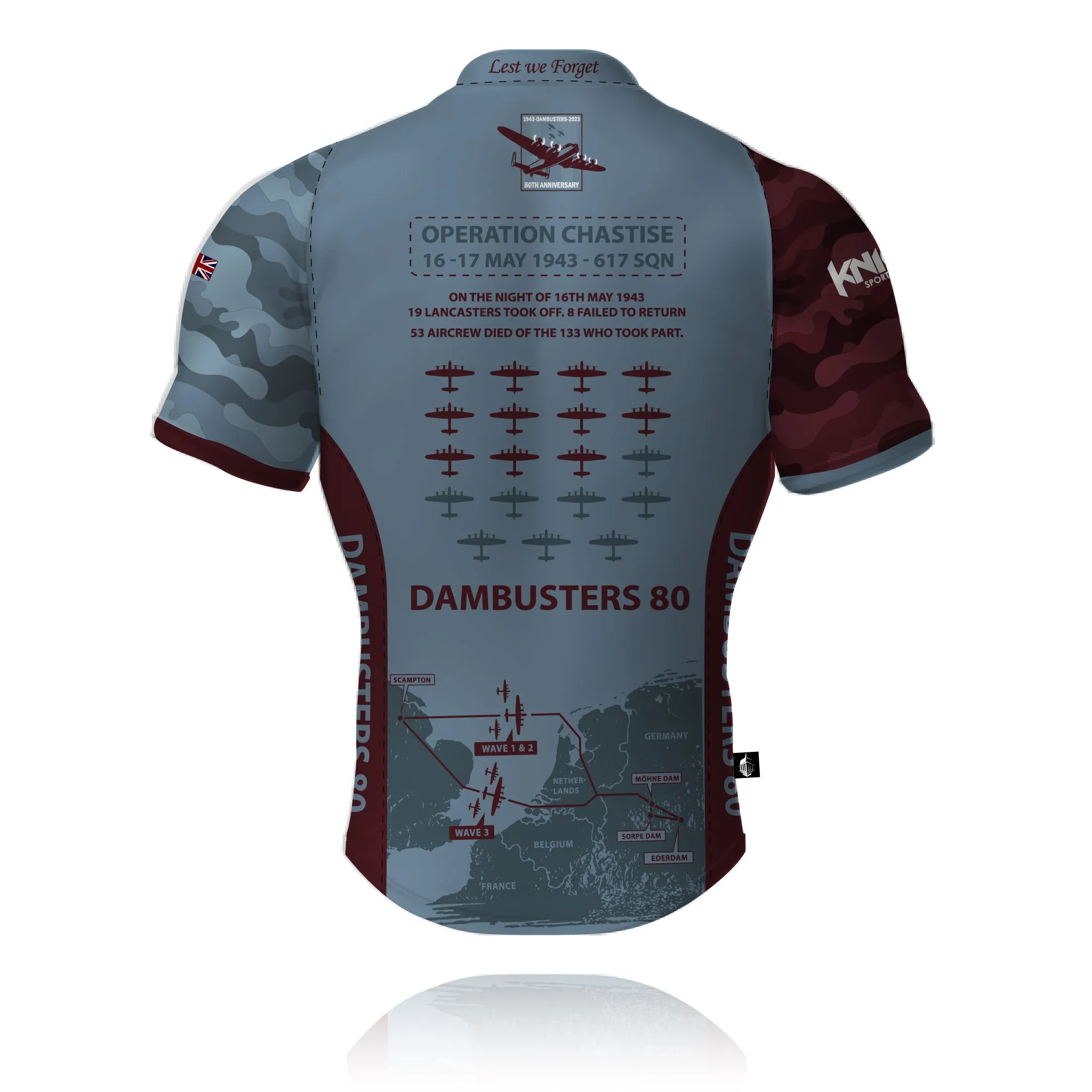 Dambusters 80 - Operation Chastise - Rugby/Training Shirt