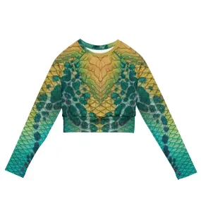 Eco-Friendly Damsel Recycled Cropped Rash Guard for Women