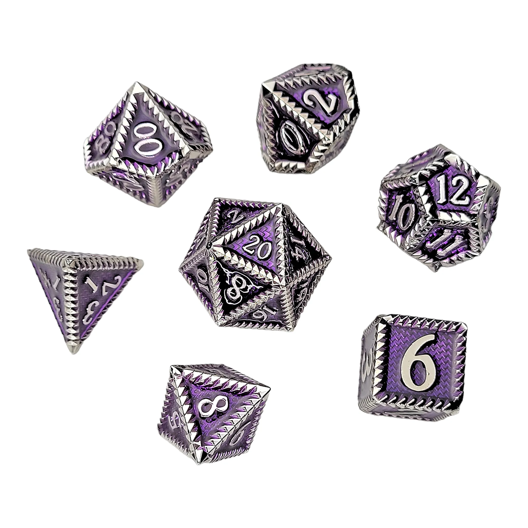 Deep Dragon Metal RPG Dice Set