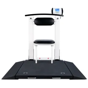 Detecto Portable Wheelchair Scale with Handrail and Seat