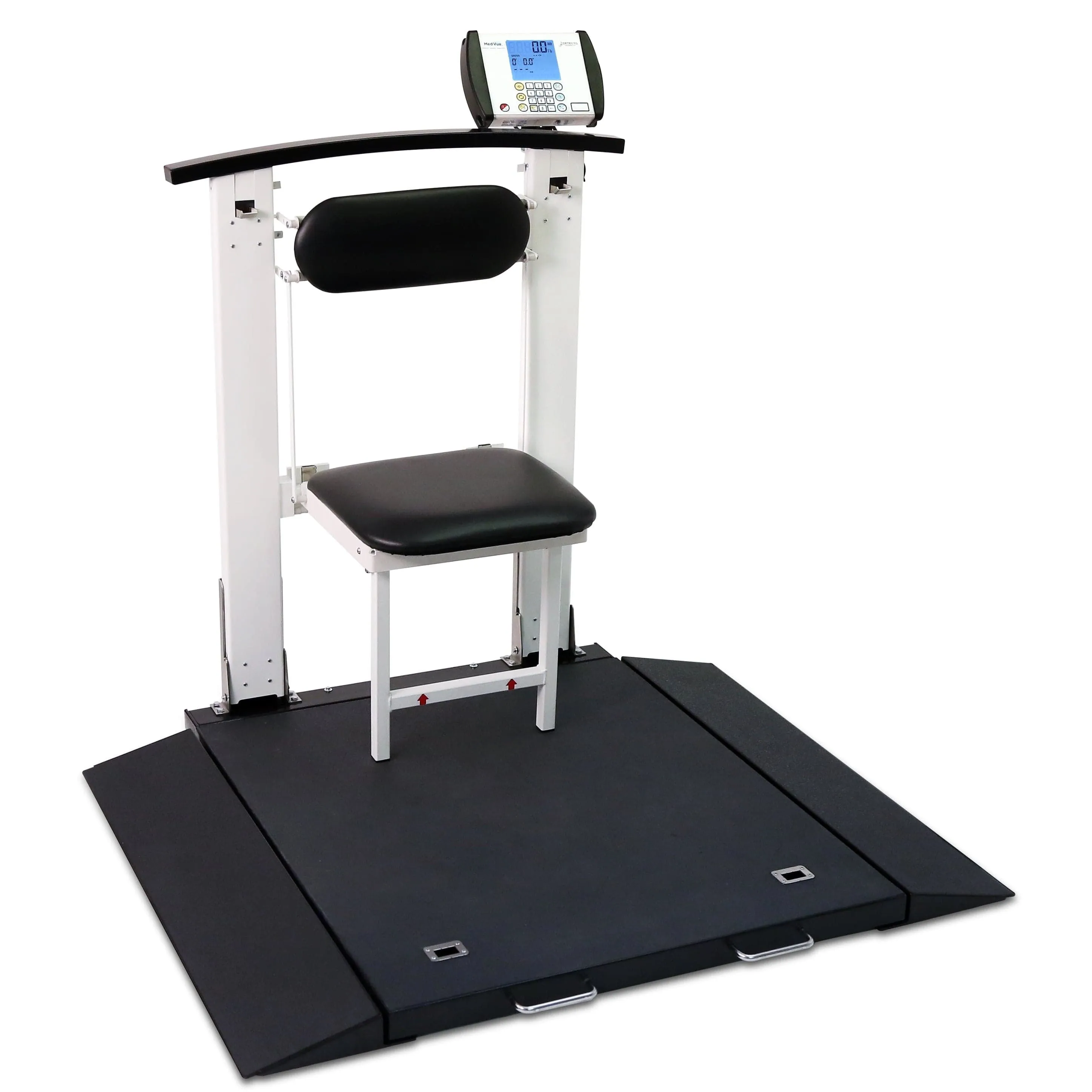 Detecto Portable Wheelchair Scale with Handrail and Seat