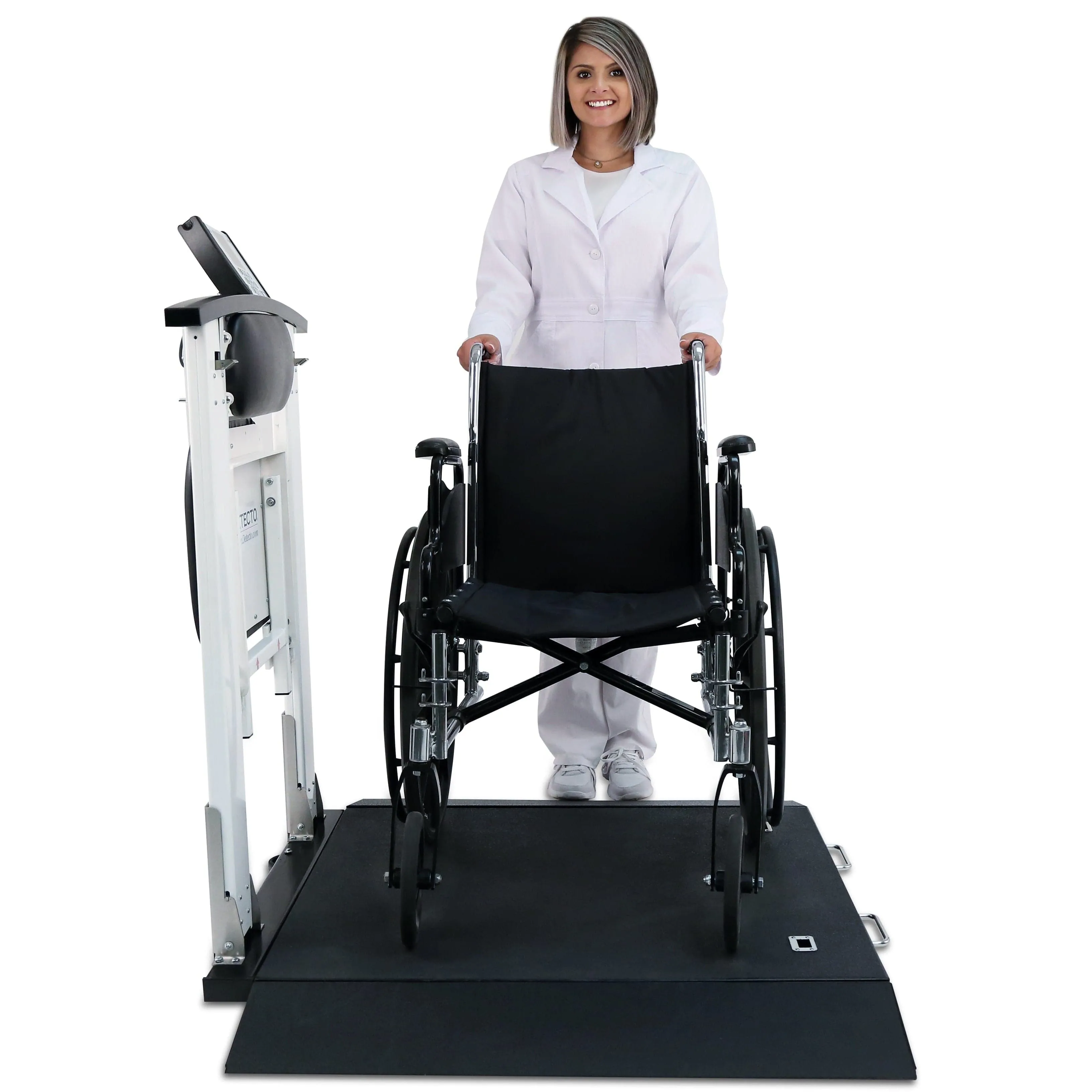 Detecto Portable Wheelchair Scale with Handrail and Seat
