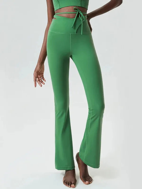 Elastic Flare Yoga Pants - Fitness Sportswear - SF2093